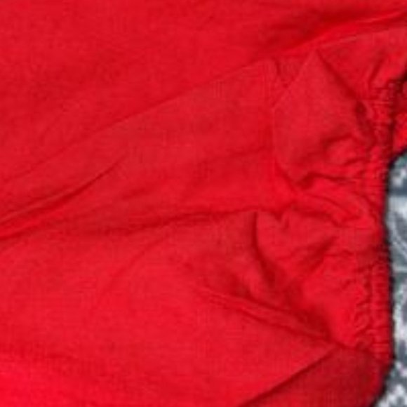 RED Ruffle Trim Wrap Surplice Front  Puff Sleeve  Dress - Picture 9 of 10